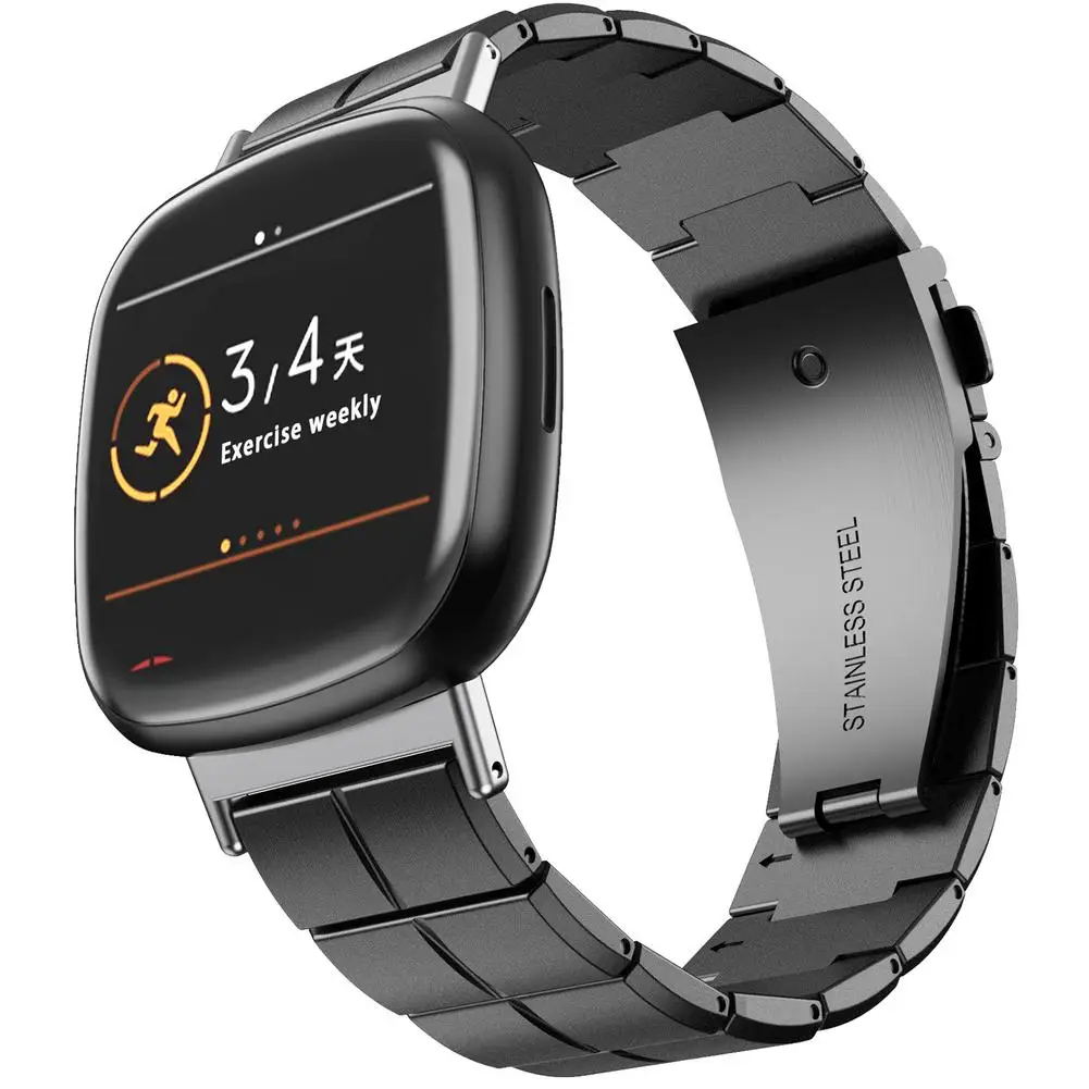 

ForFitbit Versa 3Fitbit Sense Section Band Watch Bracelet Replacement Metal Smart Bracelet Stainless Steel Strap Wristband