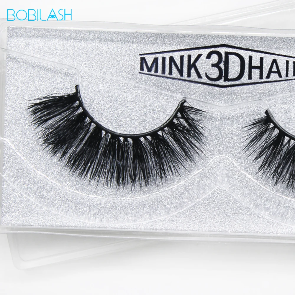 

Bobilash 3D Mink False Eyelashes Reusable Natural Eyelashes 100% Handmade Long Lashes Popular False Lashes Eye Makeup