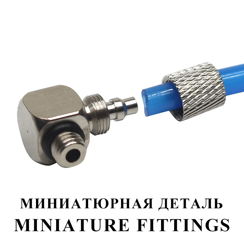 50 шт./лот металлические фитинги миниатюрные фитинги шланг локоть применимые трубки ø4 ø6 шланг 4 6 мм Соединительная резьба M3 M4 M5 M6