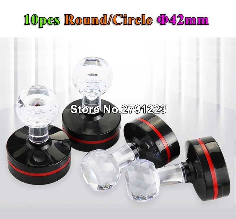 10 шт. Круглый держатель диаметром 42 мм + резиновая подкладка|Штампики| |