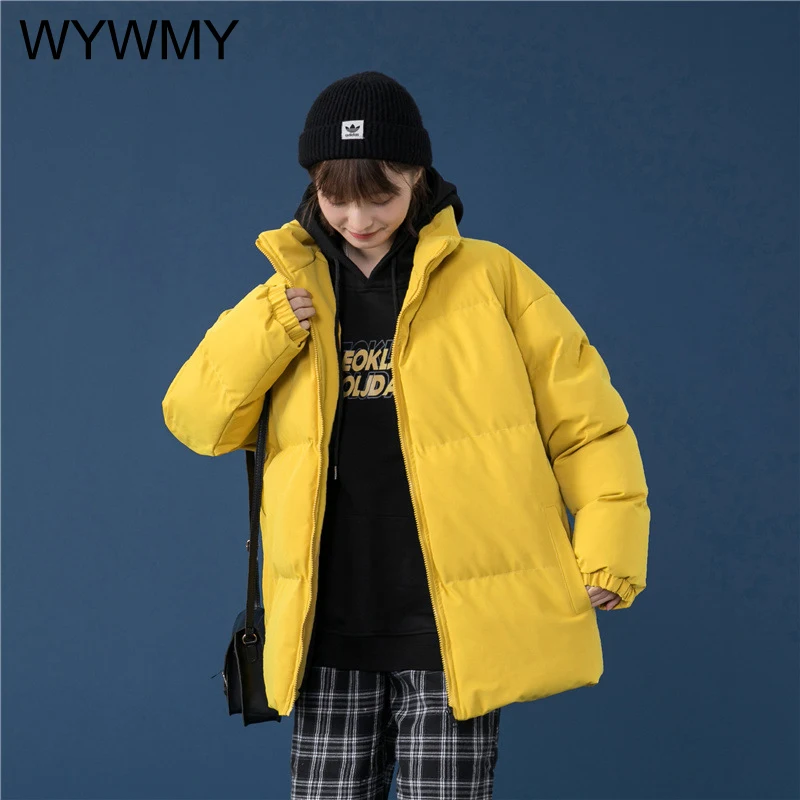 Winter Jacket Women Parkas Thicken Warm Coat Woman Stand Collar Jackets Solid Color Parka Coat Men Fashion New Streetwear 5XL