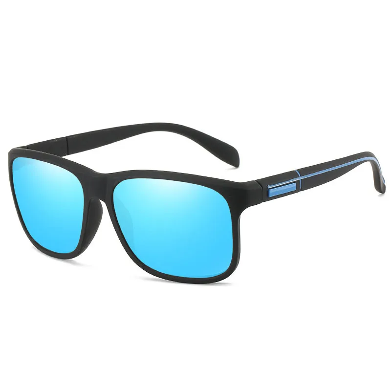 Солнцезащитные очки Мужские поляризационные зеркальные квадратные для вождения