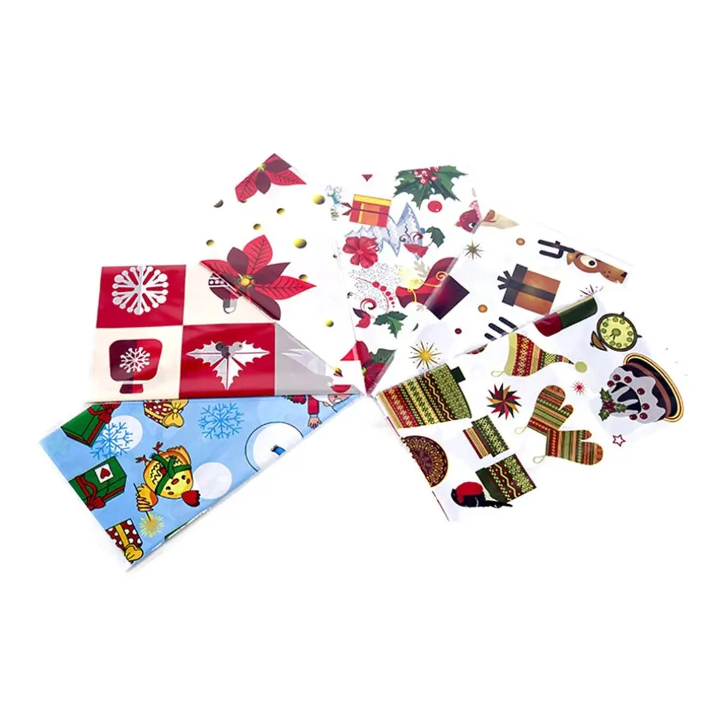 1 шт. 110*180 см рождественские скатерти вечерние Новогодние принты прямоугольная