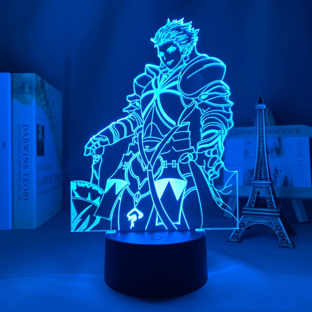 

Anime 3d Light Fate Stay Night Gilgamesh for Bedroom Decor Birthday Gift Manga Fate Stay Night Gilgamesh Led Night Lamp