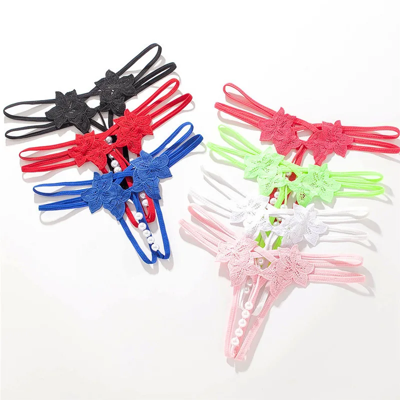 

Сексуальные стринги, жемчужные прозрачные трусики для женщин с низкой талией, сексуальные стринги, нижнее белье, ажурные стринги, женские т...