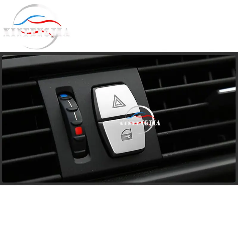 Хромированная накладка на кнопку безопасности для BMW 5 6 7 Series F10 F11 F07 X3 F25 2x|Лепнина