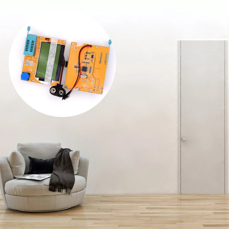 Цифровой тестер транзисторов емкость диода триода LCR T4 метр 12864 9 в ЖК-экран для