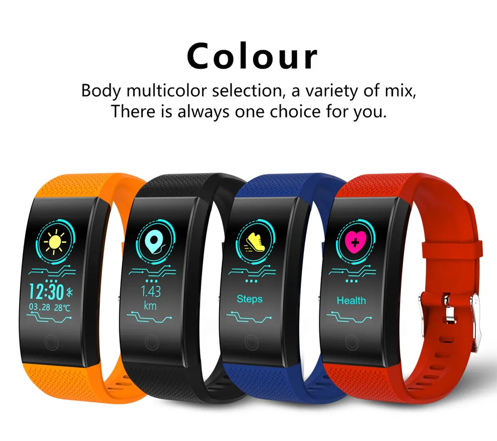 

QW18 Smart Bracelet IP68 Waterproof Smartband Heart Rate Sleep Monitor Sports Passometer Fitness Tracker Bluetooth Smartwatch