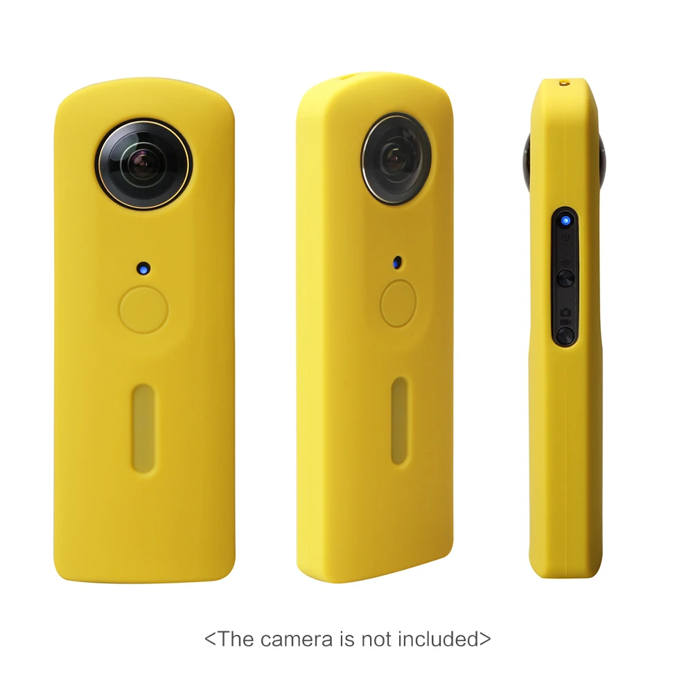 Andoer защитный силиконовый резиновый Чехол Мягкий чехол для Ricoh Theta S 360 градусов