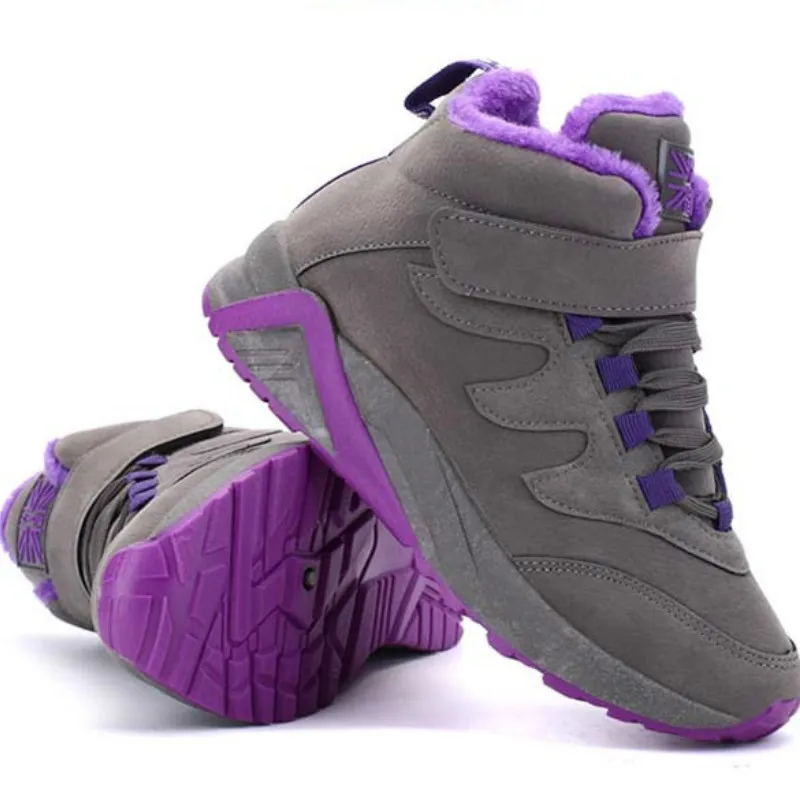 Женские кроссовки 2019 Женская Вулканизированная обувь женские плюшевая зимняя