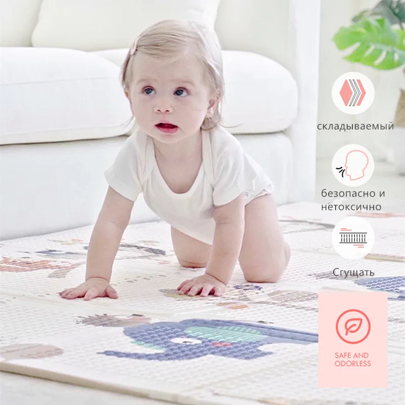 Складной мультяшный игровой коврик XPE Детский ковер пазл для ребенка