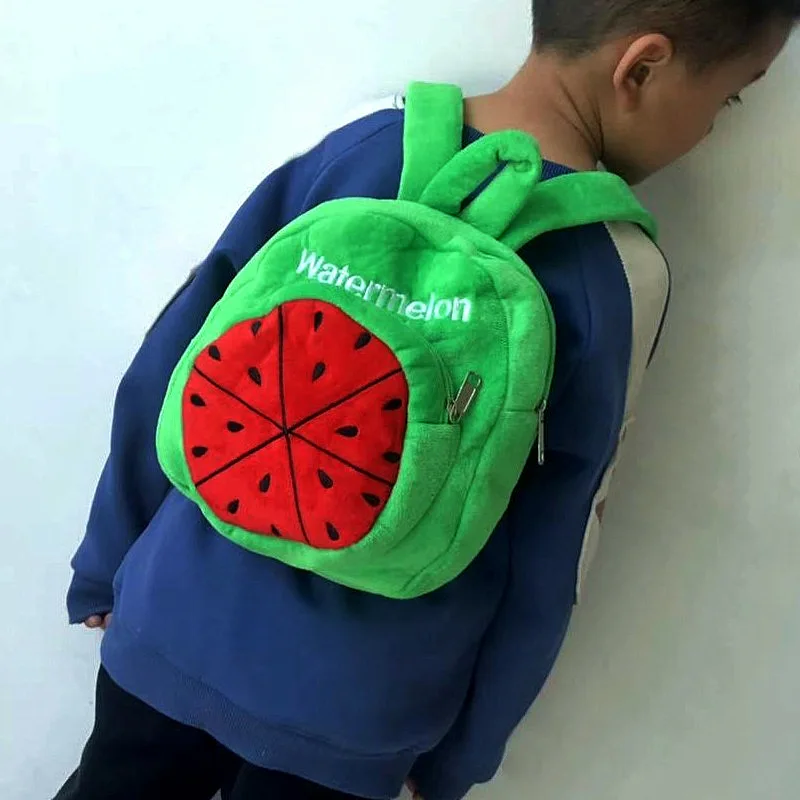 Фруктовая форма детская школьная сумка Плюшевые Рюкзаки мини школьный детский