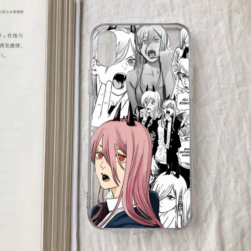 Чехол для телефона с мультяшным аниме бензопилой iPhone 11 12 13 mini pro XS MAX 8 7 6 6S Plus X 5S SE 2020