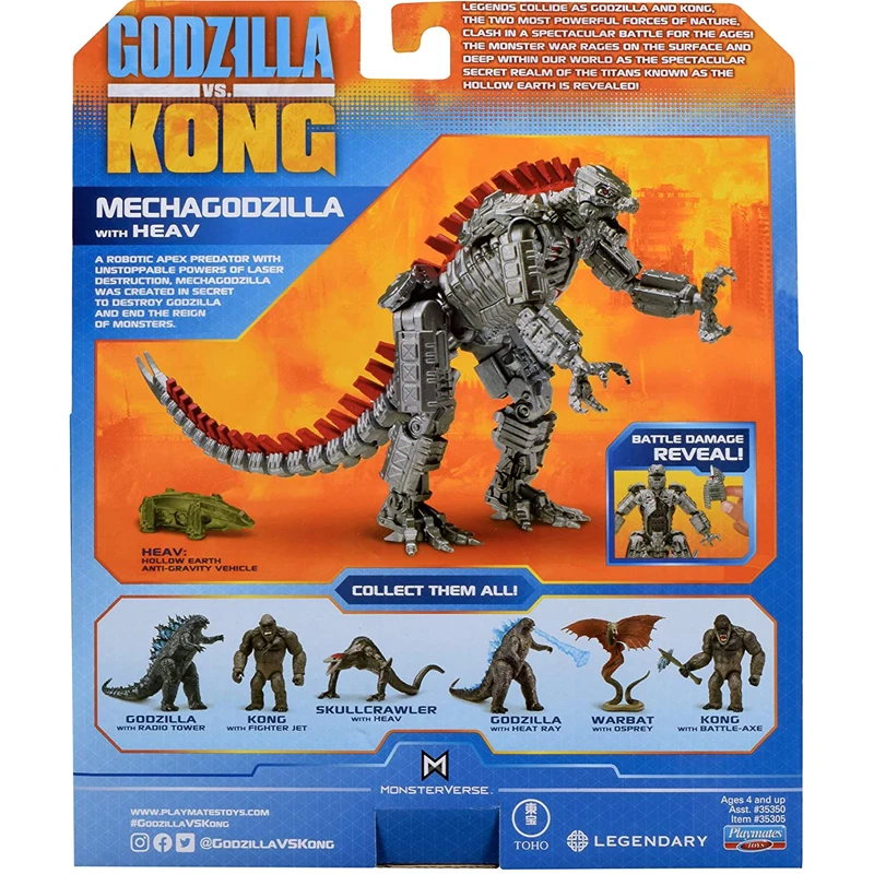 

H16 Cm Giant Mecha Godzilla Vs Kong King of Monsters Gojira Monsterverse Anime Action Figure Doll Collect Model Adult Kids Toys