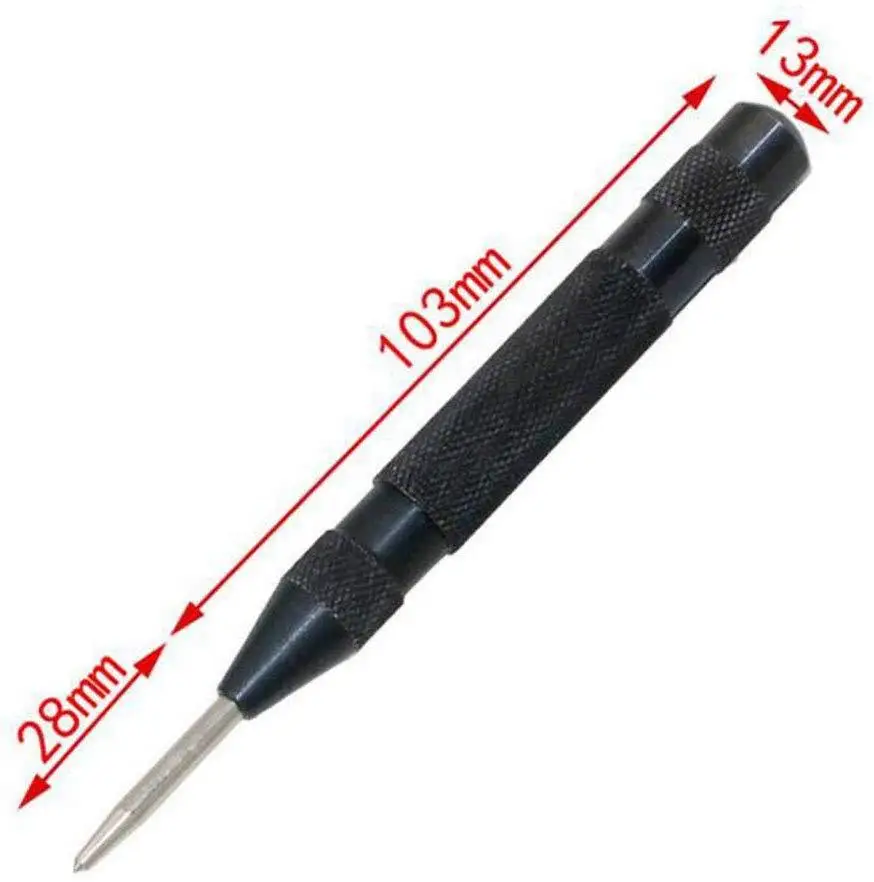 

5 Inch Automatic Punching Woodworking Tools Drill Bit Electric Tools Metal Drills Center Pin Punch Spring Loaded Dent Marker