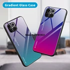 Чехол из закаленного стекла для iPhone 13 12 11 Pro Max X XS Max XR 7 8 6s Plus, градиентный чехол для iphone 12 Pro Max XR 12 13 Mini