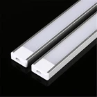 2-30 шт.лот светодиодный алюминиевый профиль U-образный дизайн 0,5 м для 5050 5630 Светодиодная лента, молочныйПрозрачный чехол для алюминиевого канала
