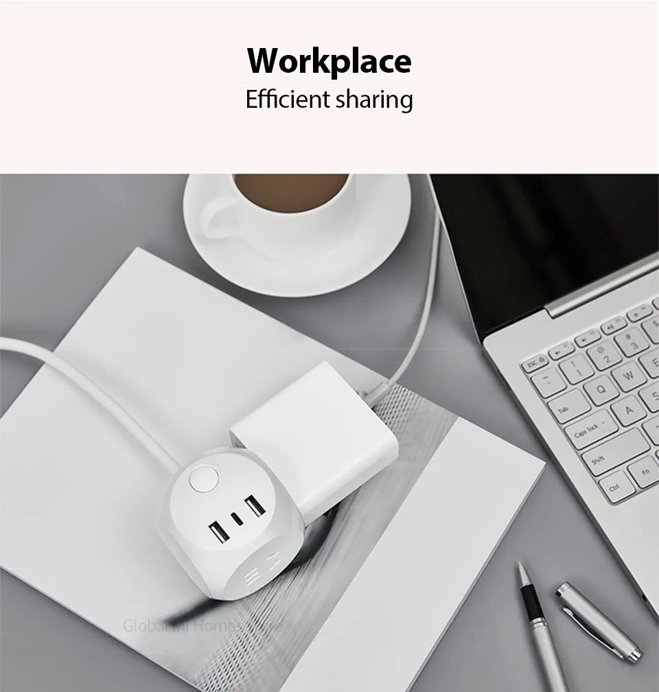 Xiaomi Youpin AIGO Magic cube розетка с адаптером питания, тремя портами национального стандарта, двумя портами USB и одним type-C
