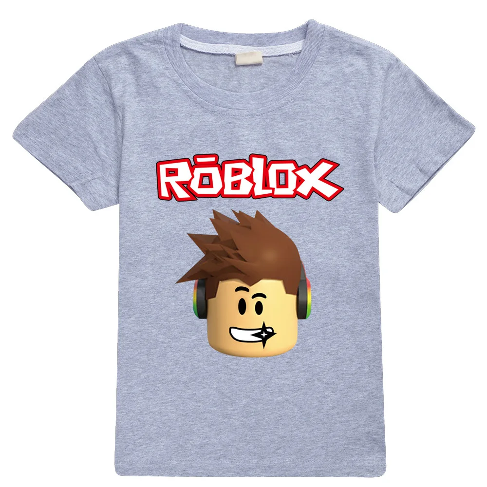 Летняя аниме одежда Robloxing хлопковая Рождественская рубашка с коротким рукавом