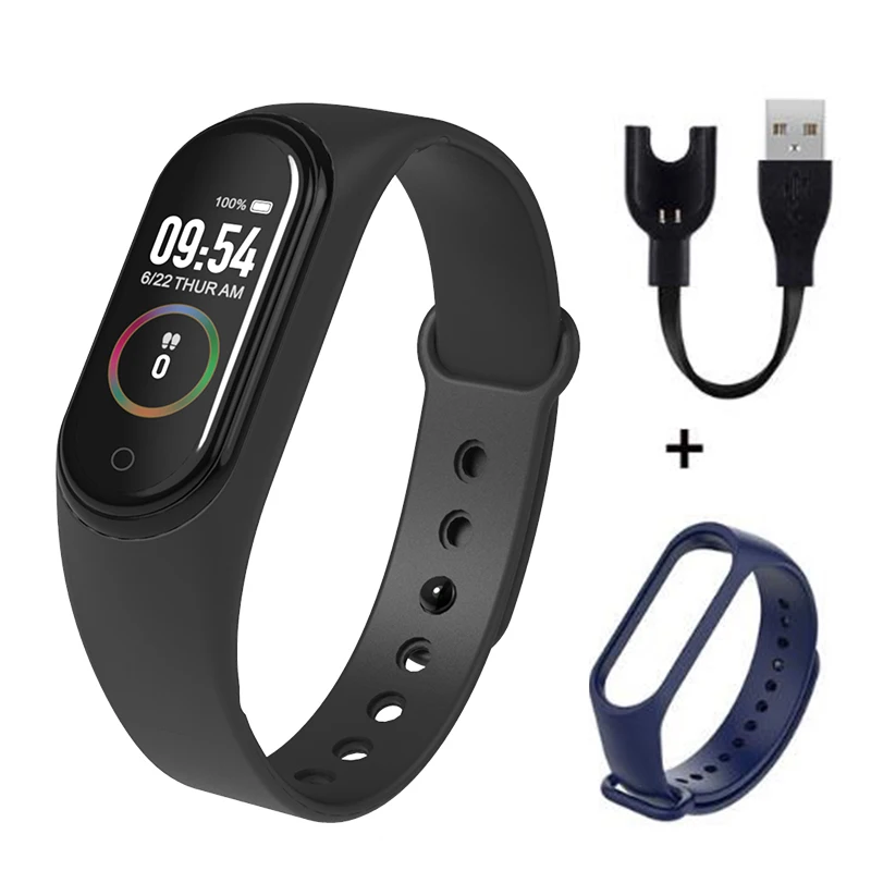 C 20 шт./лот M4 браслет Smartband браслет часы монитор сердечного ритма фитнес трекер Спорт 4 активности Android Ios - Цвет: C