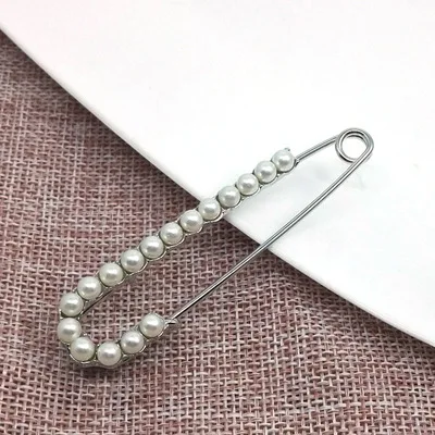 5PC Fashion Simulated Pearl Brooches Pin Dress Rhinestone Decoration Buckle Jewelry silver gold Gifts For Men Women | Украшения и