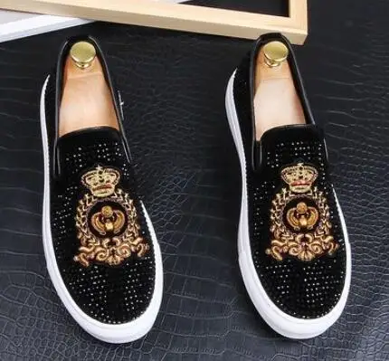 Мужские модные черные туфли оксфорды с вышивкой классические для встречи