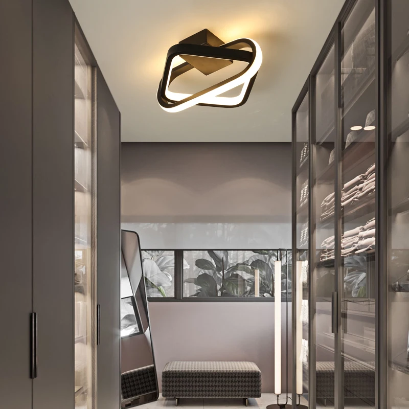 

Скандинавский потолочный светильник, светодиодный минималистичный светильник для спальни, гостиной, коридора, коридора, простой дизайн, ла...