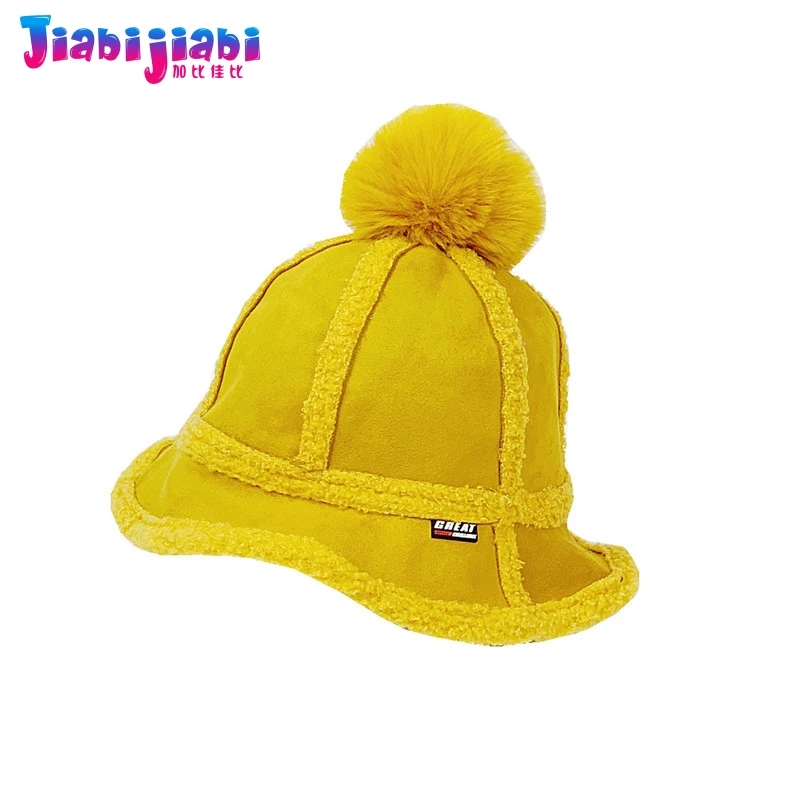 Детский головной убор в семейном стиле зимняя Вельветовая шапка из оленьей кожи