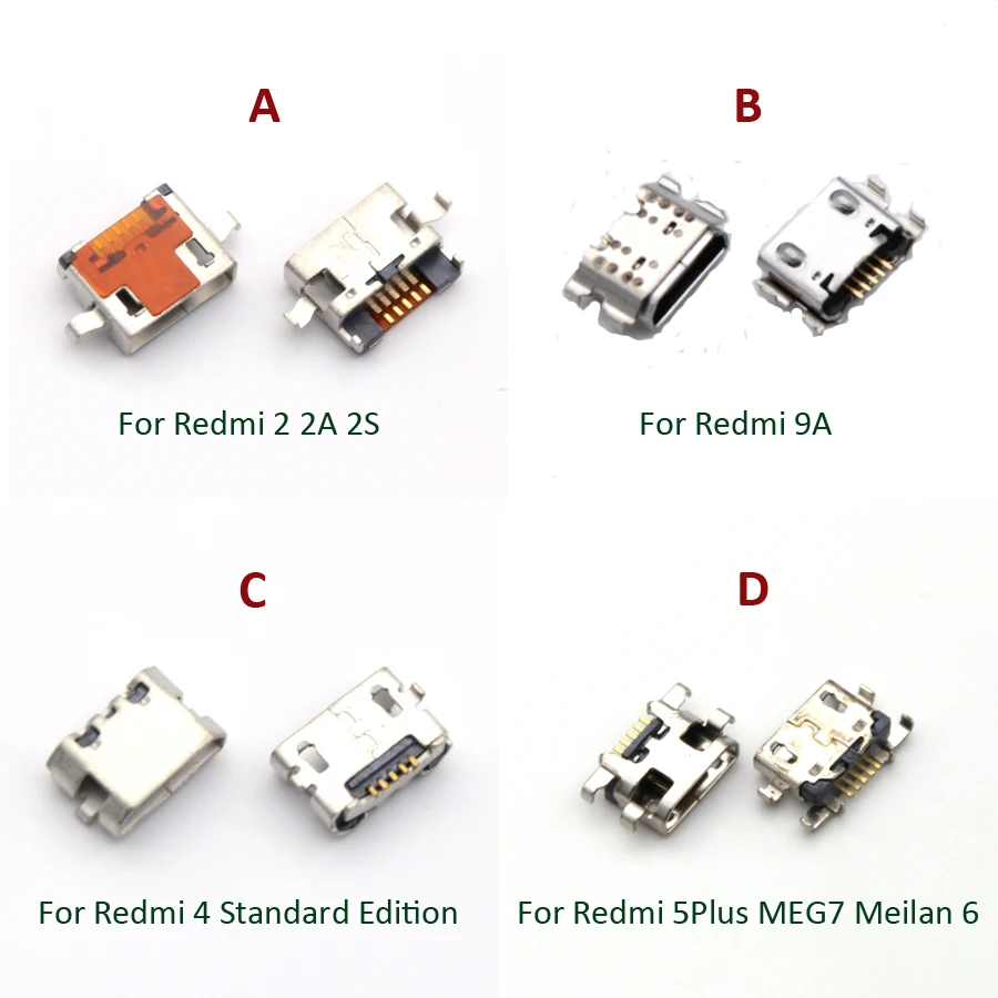 Зарядное устройство Micro Usb 10 шт. разъем для подключения док-станции Xiaomi Redmi 9A Hongmi 2 2A