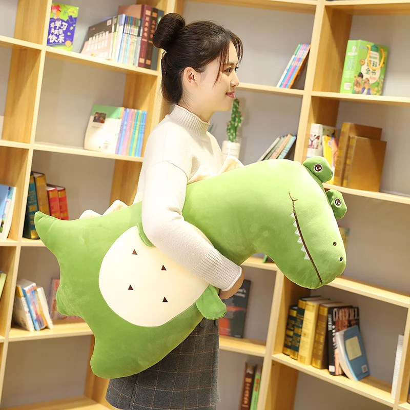 80 см огромная милая плюшевая подушка динозавра Крокодиловая диванная детские