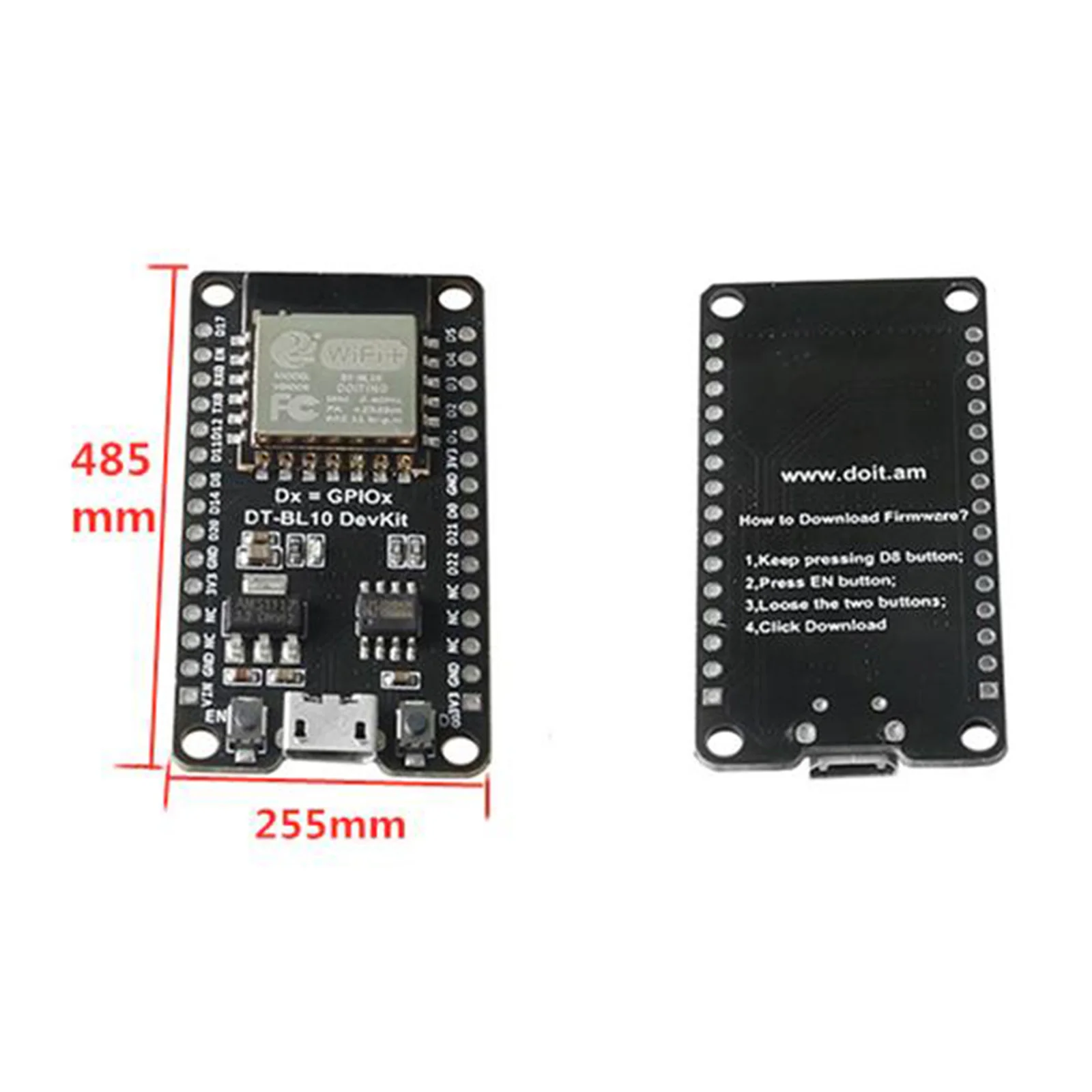 

Development Board DT-BL10 WLAN WiFi Internet Board Module 30x50x20mm Metal Black