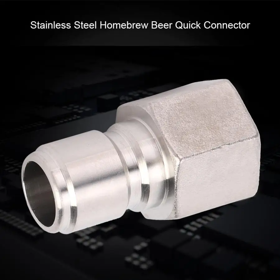 Homebrew 2Pcs Stainless Steel Quick Connector Beer Fitting Accessories 1/2in Male Gun | Дом и сад