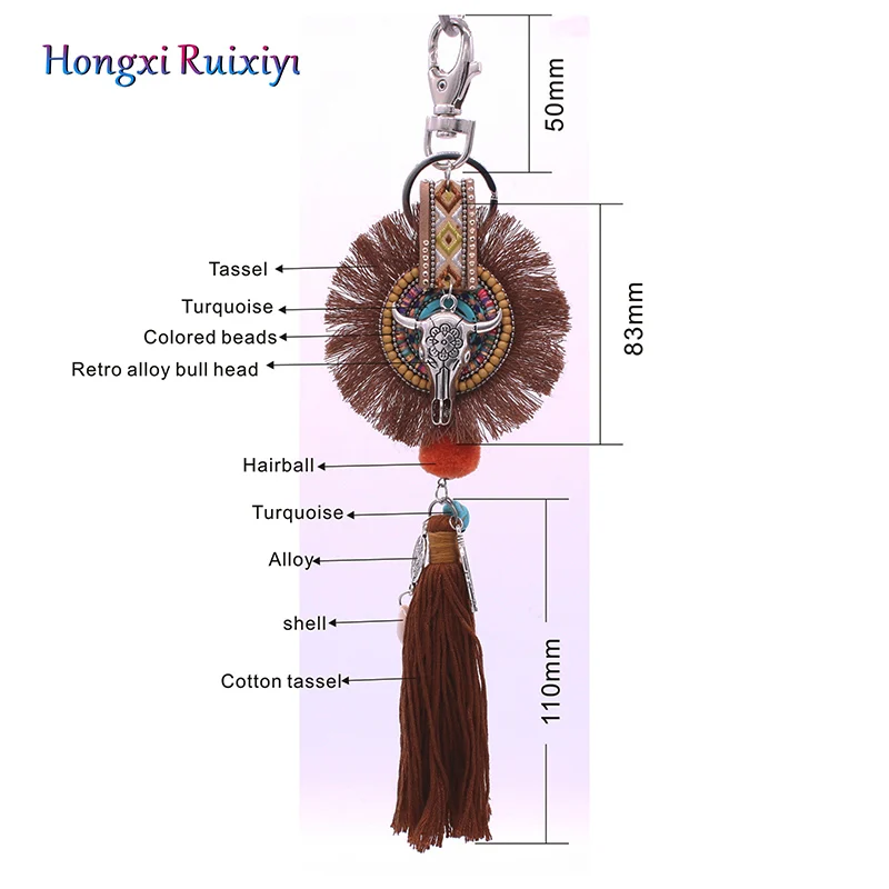 Брелок ручной работы из сплава/Niu Tau | Украшения и аксессуары