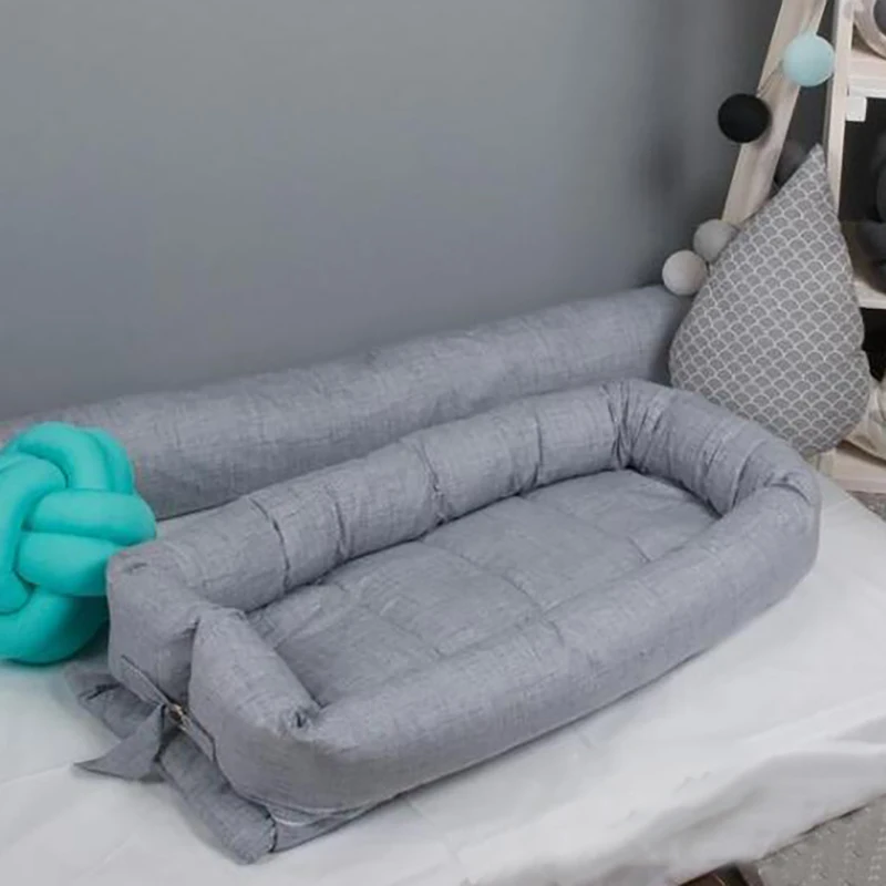 Детская портативная кроватка спальная корзина хлопковая детская бамперы для