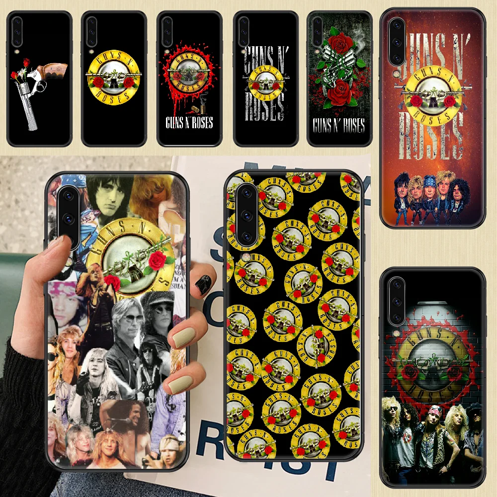 Чехол Guns N' Roses для телефона Samsung Galaxy A 3 5 7 8 10 20 21 30 40 50 51 70 71 E S 2016 2018 черный мягкий