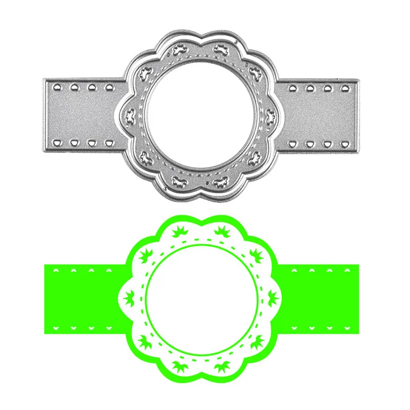 YaMinSanNiO металлические режущие штампы Новые цветочные баннеры скрапбукинговые