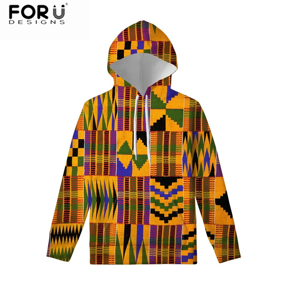 FORUDESIGNS/пара толстовка женская теплая с длинным рукавом Толстовка с капюшоном Harajuku Африканский Черный искусство толстовки свободный Женский пуловер леди