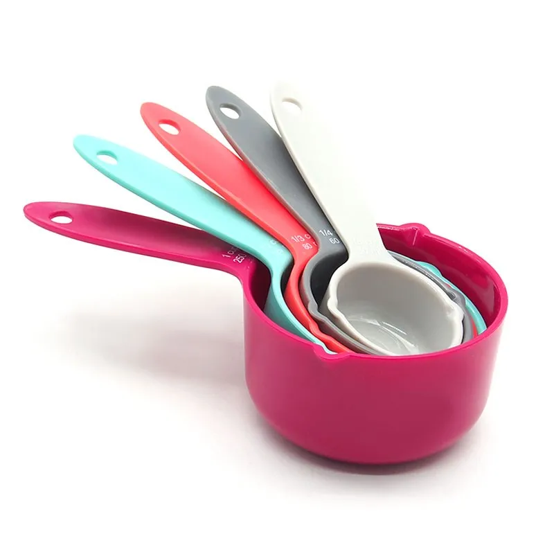 

1Set Multipurpose Sugar Cake Supplies Colorful Baking Tools ABS Plastic Measuring Spoons Portable Kitchen Accessories