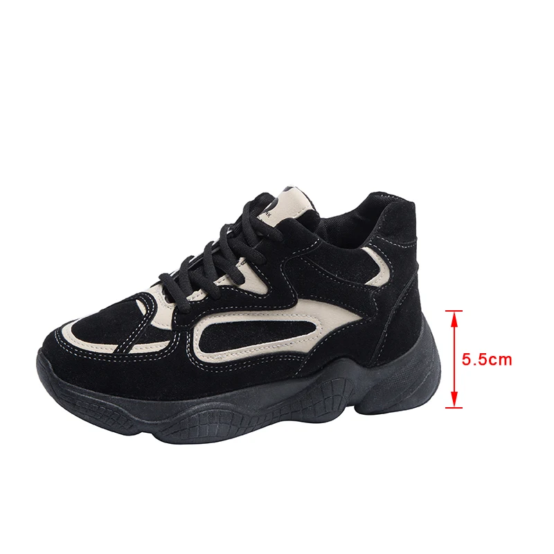

Women's Fashion Lace Up Shoes Thick Bottom Women Vulcanized Shoe Ladies Sneaker Female Casual Comfortable Footwear 2021 New
