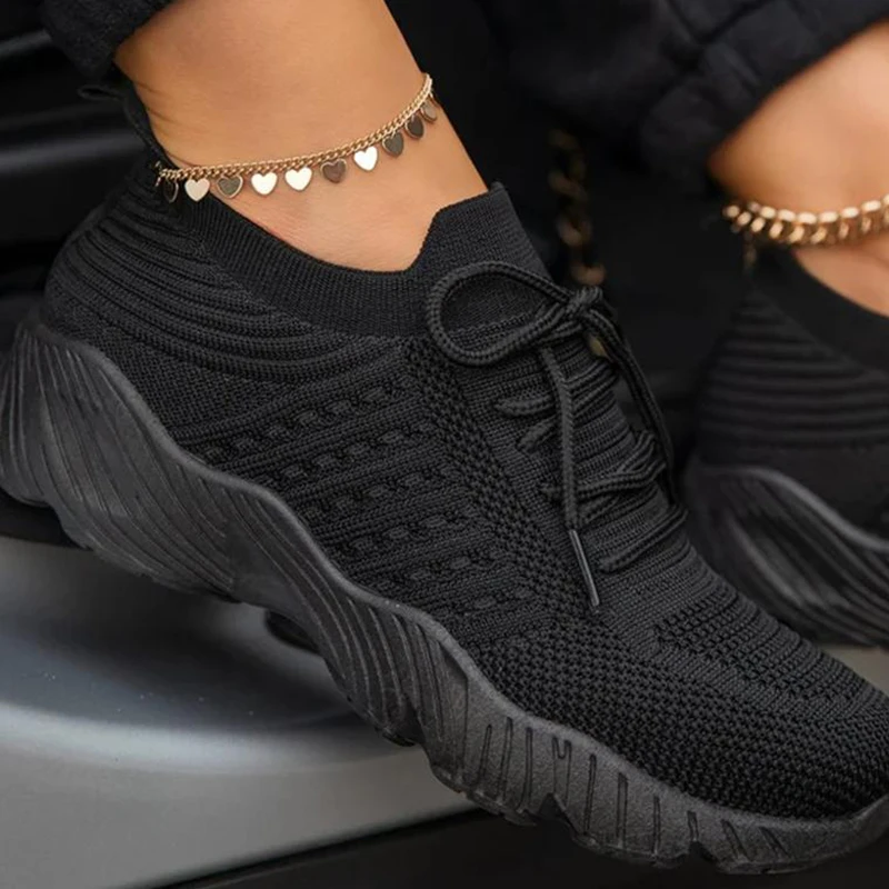 

Summer Vulcanize Shoes Women's Sport Shoes Flats Lace Up Ladies Flats Solid Color Sneakers for Tennis Female 2021 Summer Fashion