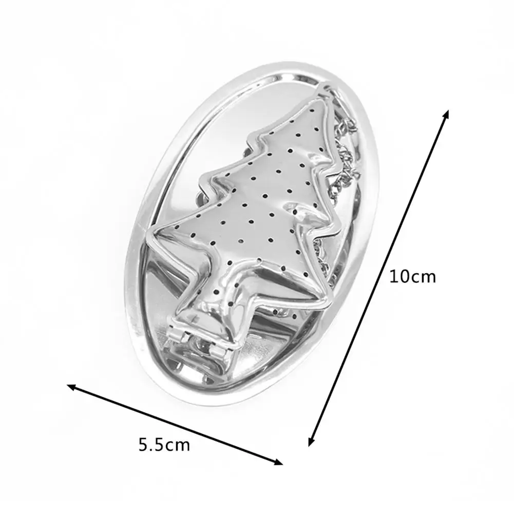 

Tea Strainer Stainless Steel Christmas Tree Shape Tea Infuser Leaf Spice Filter Strainers Reusable Filter Tea Set Accessories