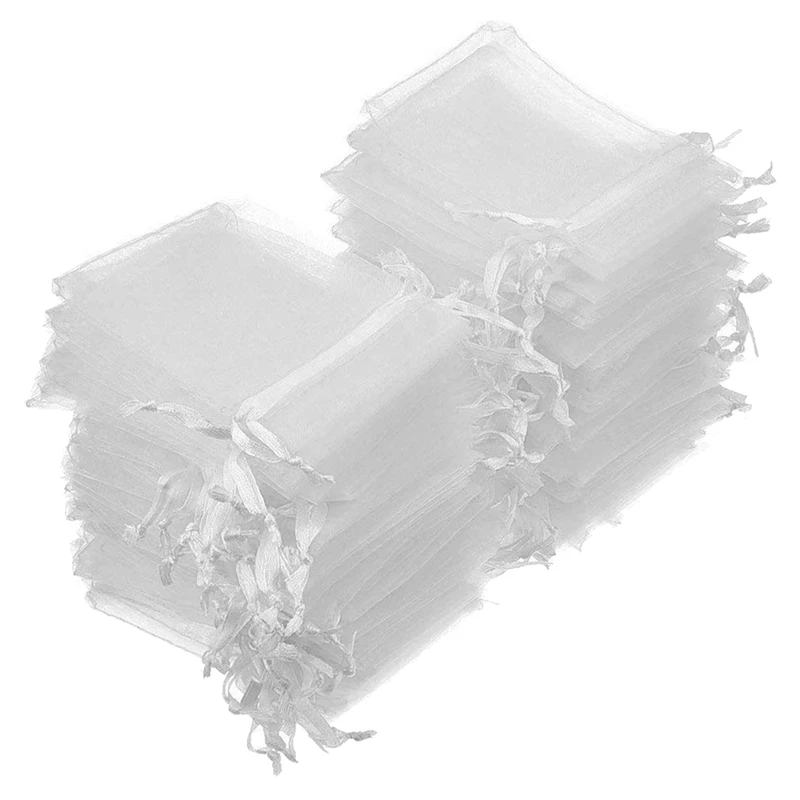 Сумка из органзы на шнурке свадебные сумки подарочные Рождество мешочки для