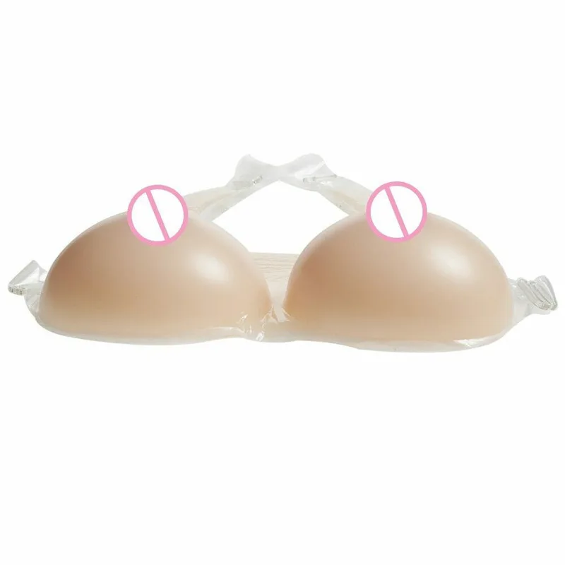 4100g  Fake Breast False Breast Silicone Breast Forms with Shoulder Straps Drag Queen Sticky Artificial Cosplay Latex Shapewear