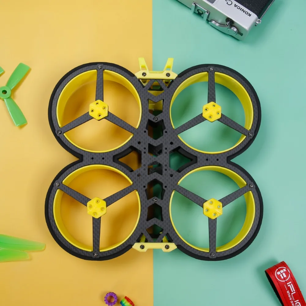 IFlight BumbleBee 142 мм 3-дюймовая колесная база рама CineWhoop углеродное волокно Высокое