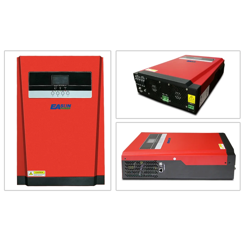 

EASUN POWER Solar Inverter 5Kw 48V Dc To 230Vac Hybrid Inverter Pure Sine Wave MPPT 80A Charger 4000W 500V Solar Input
