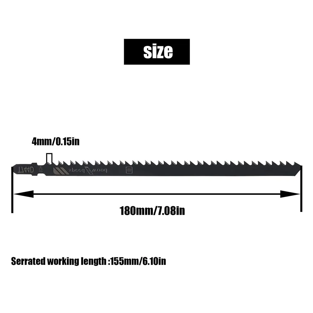 5 шт. 180 мм ножовочное полотно Т-образный хвостовик мульти-саблевидные пилы ДСП