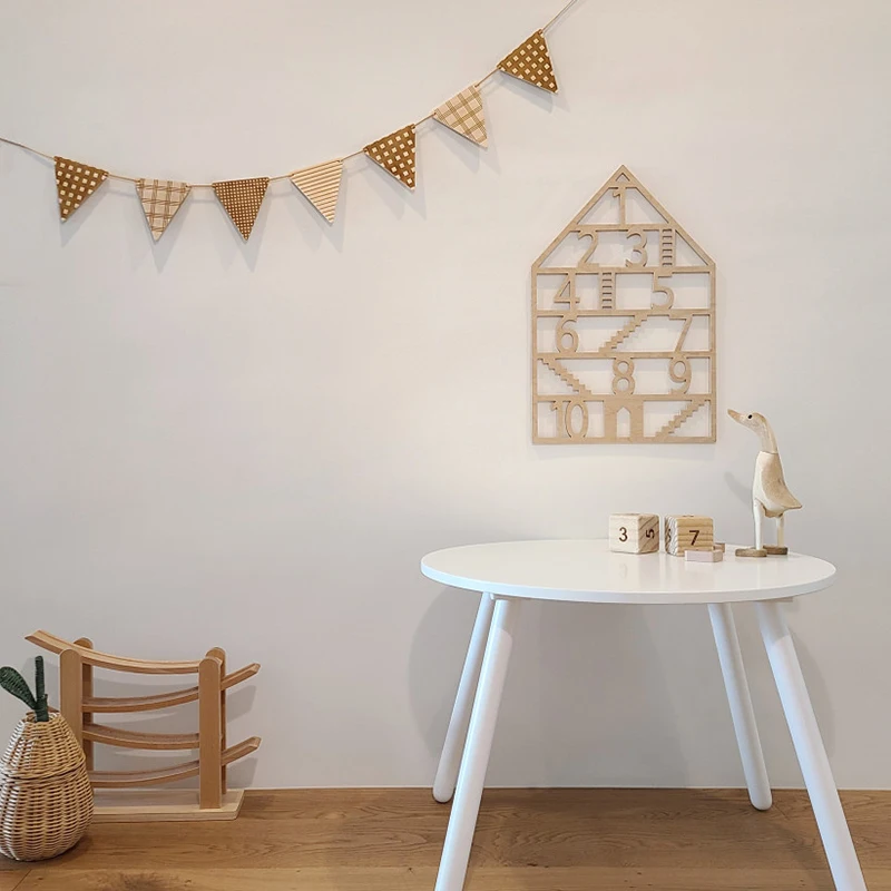 Лесными ресурсами деревянный баннеры Baby Shower украшения День рождения флаг день