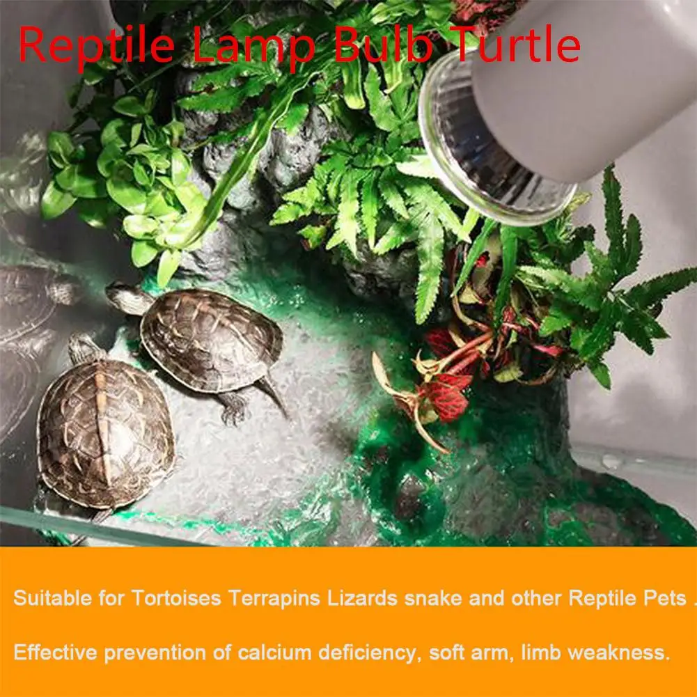 UVB 3.0 Reptile Lamp Bulb Turtle Basking UV Light Bulbs Heating Amphibians Lizards Temperature Controller | Дом и сад