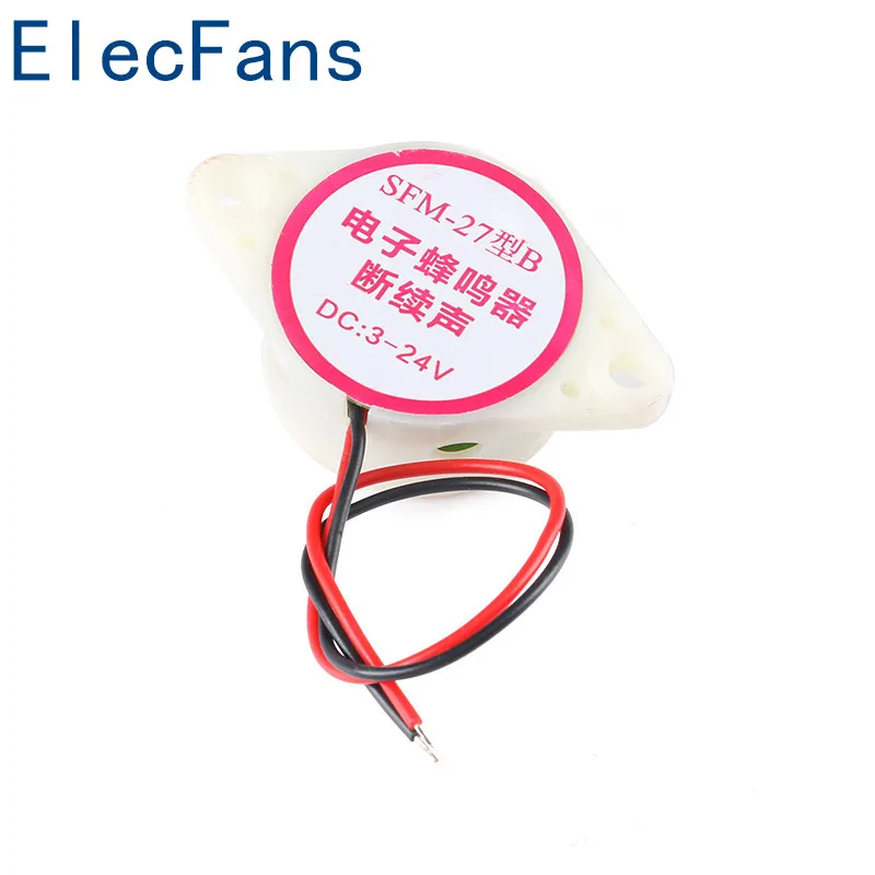 Электронный зуммер с высоким децибелем звуковой динамик постоянного тока 3 24 В