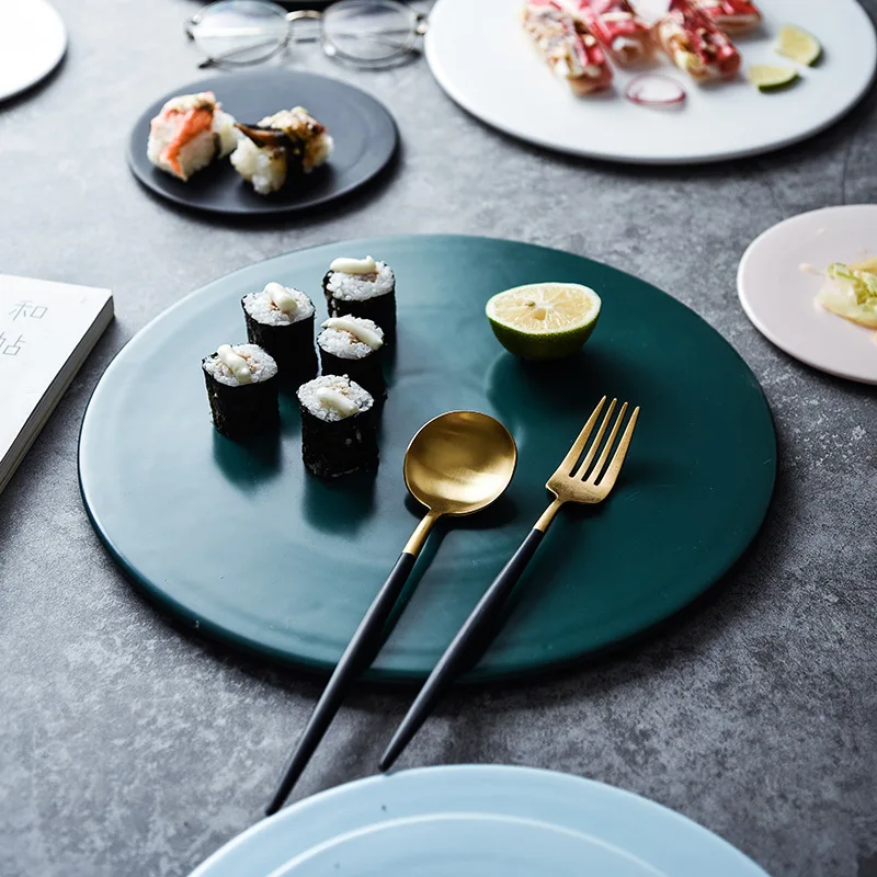 Туфли на плоской подошве с круглым носком тарелкой гостиничный керамический